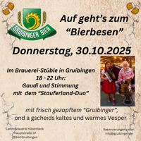 Bierbesen Gruibinger Bier