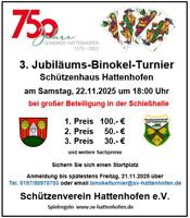 3. Jubiläums-Binokel-Turnier 750 Jahre Hattenhofen
