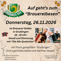 Brauereibesen Gruibinger Bier