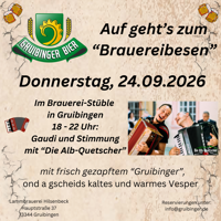 Brauereibesen Gruibinger Bier