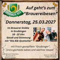 Brauereibesen Gruibinger Bier