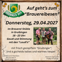 Brauereibesen & Saisonausklang Gruibinger Bier